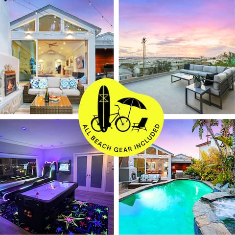 Sunset Views + Spa, Pool, Game Room, BBQ & Firepit