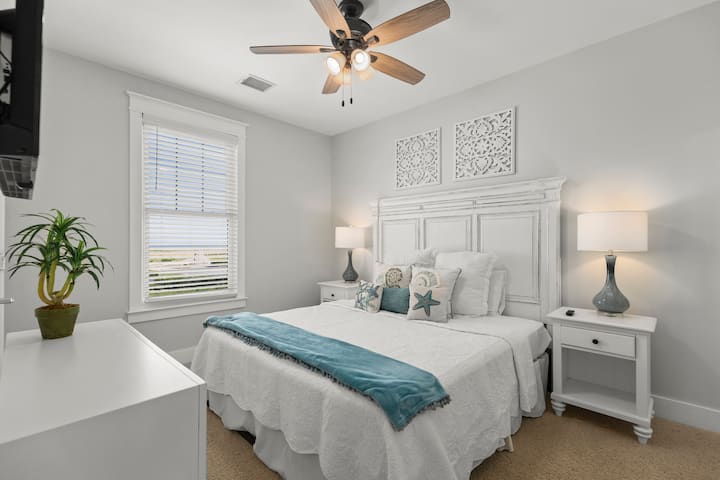Spacious secondary King bedroom featuring a dedicated bathroom for added privacy and ease