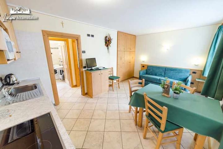 Entire home with 1 bedrooms in Livigno - Baita Epi Cusini Doss by Livigno Accomodation