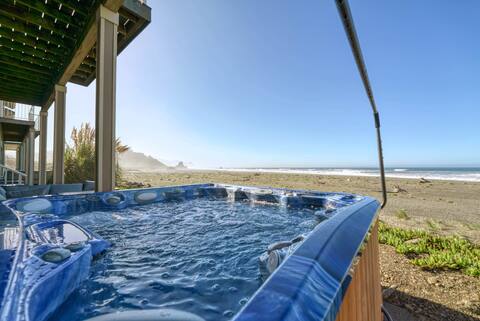 Oceanfront Beach House W/ Spa, Arcade, and VIEWS!!