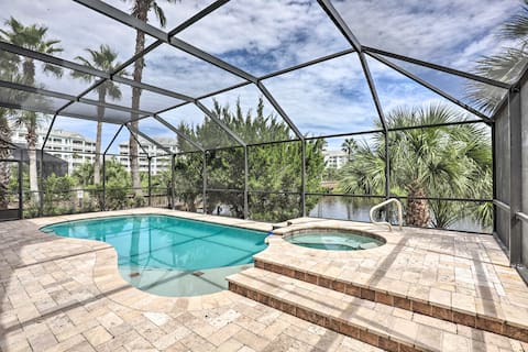 Palm Coast Oasis w/ Pool: Steps to Cinnamon Beach!