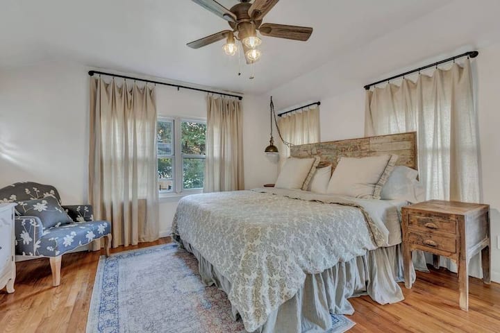 Master Bedroom located upstairs. King size bed