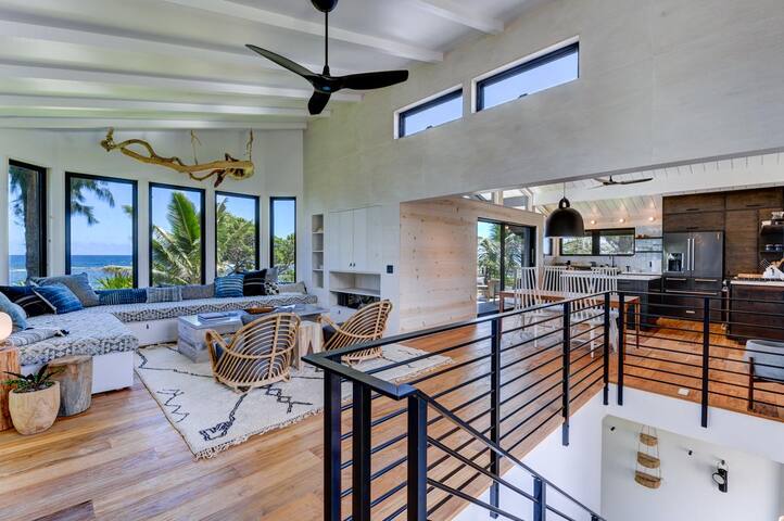 Beachfront, Modern Home, Just Steps to the Sand