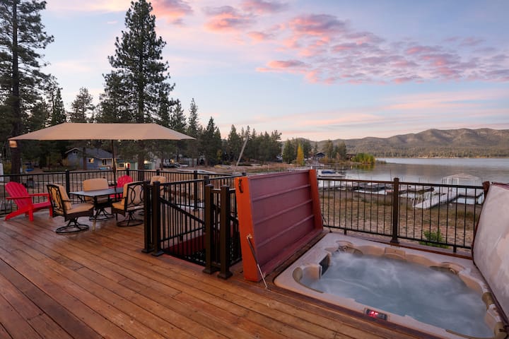 Hot Tub + Private Dock + Lakefront Cabin - Big Bear Lake, CA