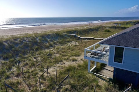 Oceanfront w/Big Deck, 3 Suites, BHI+Golf, Dogs OK