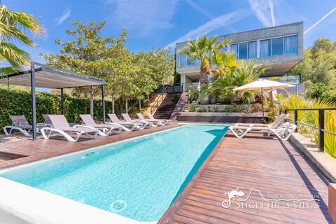 Modern Villa Arago with sea views and private pool