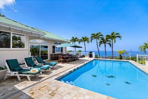 Honu Hale: Oceanview Estate w/ Pool, Hot Tub, AC
