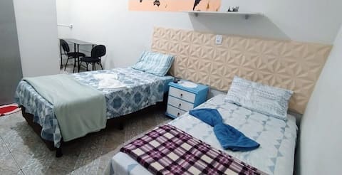 Room with twin beds