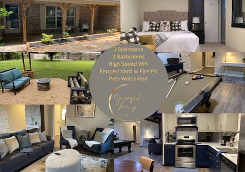 Decatur Chic Family Home with Pool Table