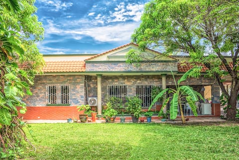 Large, private house & parking