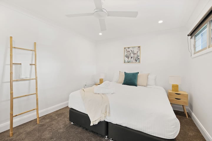 A third bedroom offers a king bed for a comfortable retreat for two plus an ensuite.
