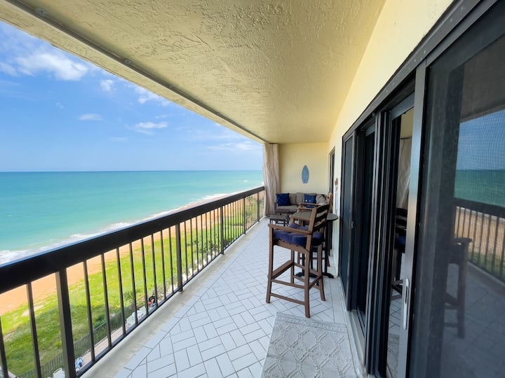 3/3 Oceanfront Corner With Heated Pool And Balcony - Tomoka State Park, Ormond Beach