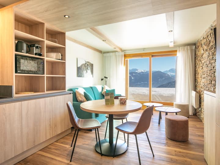 Valmorel | Studio For 3 + Ski-in, Ski-out! - La Léchère