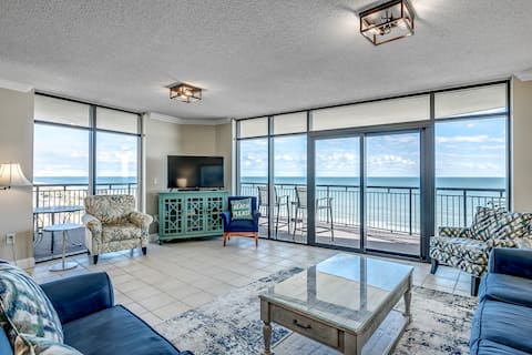 Indoor/Outdoor Pools + Oceanfront | South Wind 801