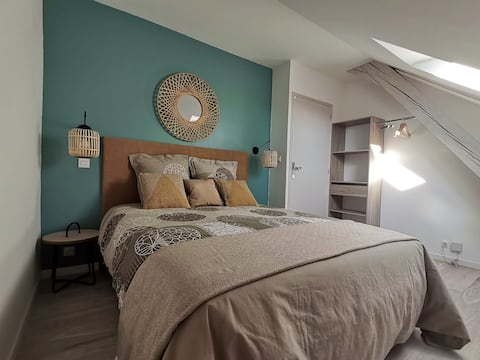 Clim, Queen Bed, Route des Vins