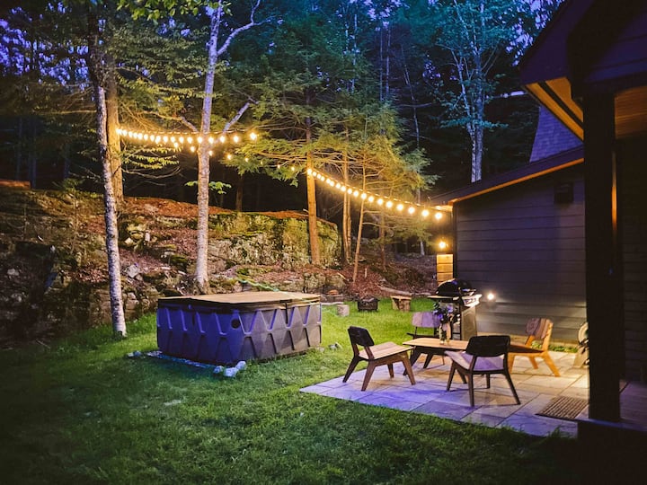 Behind the cabin is a giant rock ledge (hence the name) and perhaps our favorite part of the land.