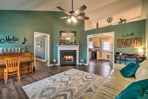 Suburban Getaway w/ Game Room, 19 Mi to Nashville!