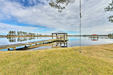 Waterside Belhaven House & Cottage w/ Porch & Dock