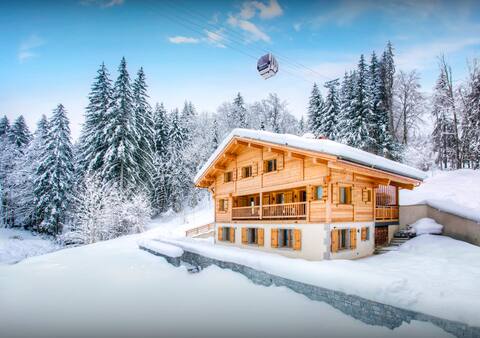 Ski-in ski-out with sauna hot tub