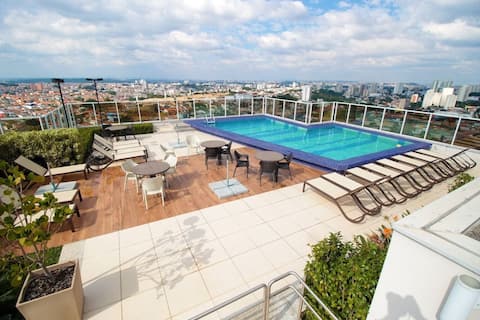 Flat Guarulhos Airport, Estacione, Shopping