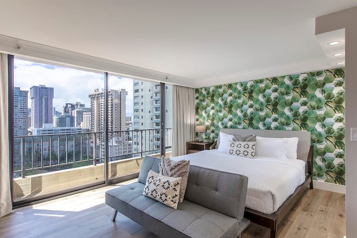 Partial Ocean King Studio W/ Kitchenette, Ac &Pool - Hawaï