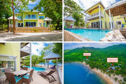 Updated Beachfront Paradise, Infinity Pool Roatan