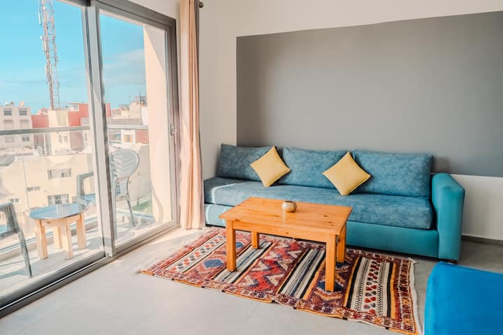 La Petite Palmeraie Apt 9 Rooftoop & Jacuzzi - Taghazout