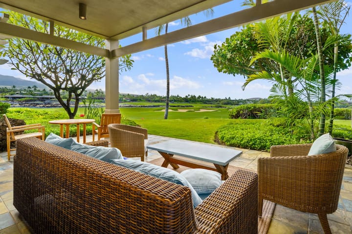 Luxury 3BR Villa at Hualalai Resort with Golf View
