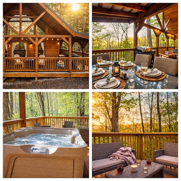 Summer Cabin Near Dollywood | Hot Tub + Views - Gatlinburg, TN