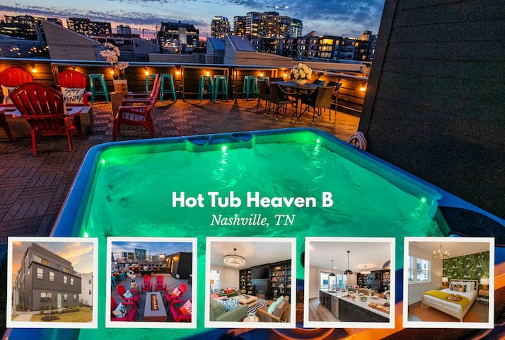 Gulch Walkable- Rooftop/Hot Tub!