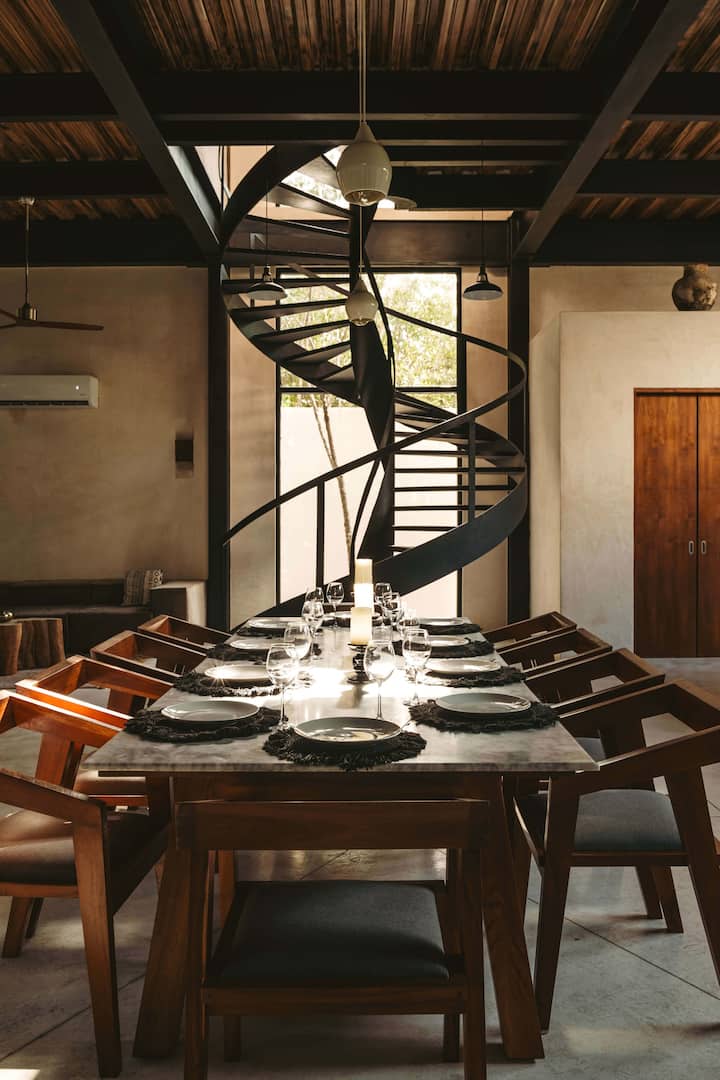 Minimalist Jungle Villa 4br | Rooftop &Plunge Pool - Tulum
