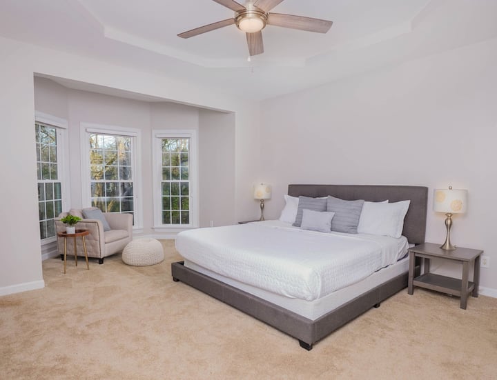 Main Floor Bedroom with King Bed