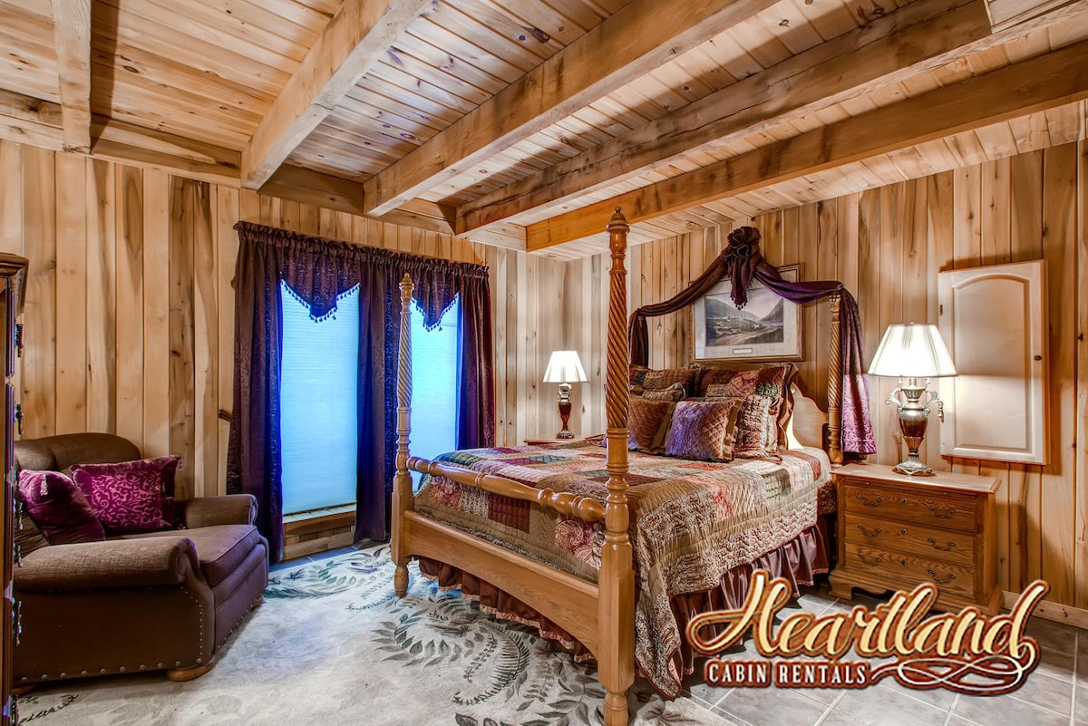 Gatlinburg Cabin Rentals Halfway To Heaven Guest Bedroom
