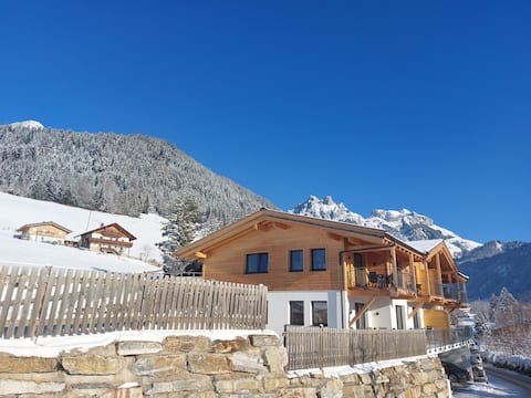 Luxury penthouse with idyllic mountain views