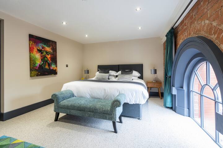 Apartment 2, we have incorporated amazing local art into our homes - supporting local craftsmen and business and bringing our guests the best Village Holiday they could imagine. Apartment 2 layout, there is an identical bedroom in Apartment 1