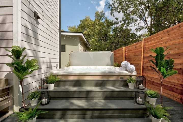Premium East Austin Home | Hot Tub gallery image 5