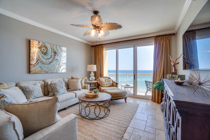 Beachfront Calypso 808w - 2 Pools - 1 Heated, West End, Pier Park, Beach Chairs! - Panama City Beach, FL