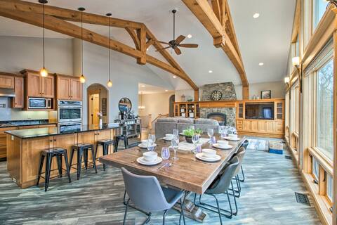 Dock, Hot Tub & Game Room: Luxe Lake Latoka Home