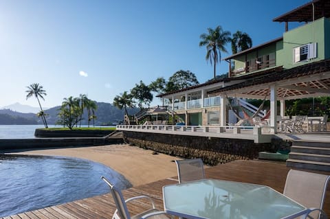 Beautiful house with private beach