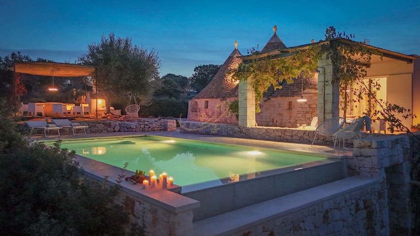 TD Trulli Terralta Panoramic Pool Over Countryside
