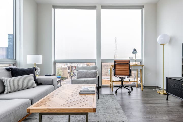 Blueground | Logan Sq, gym, roof, 1 block to L