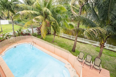 Waterfront 2-Story Villa with Heated Pool