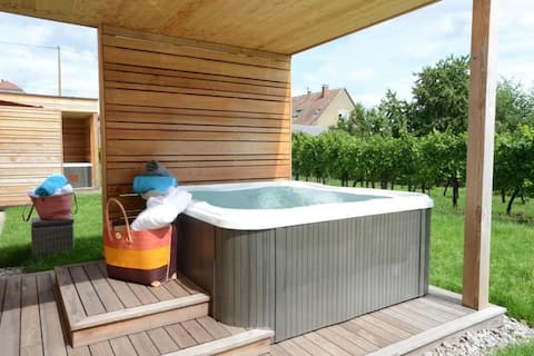 prunelle jacuzzi le clos des vignes (vineyard enclosure)