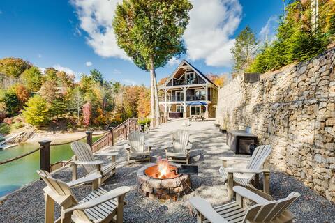 Skipping Stones Getaway- Hot Tub Dock Watauga Lake