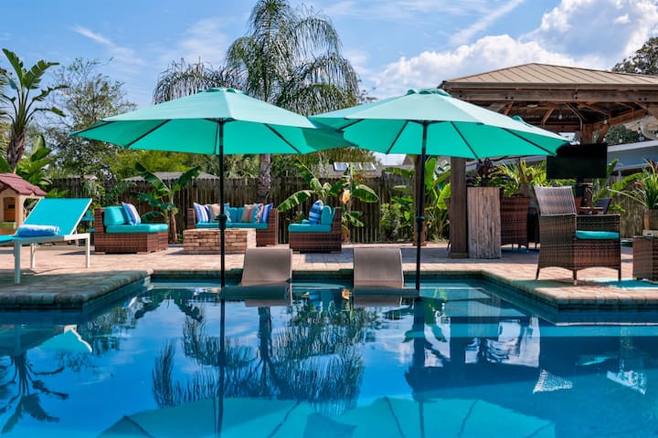 Private Pool Paradise | Fire Pit & Family Fun - Jacksonville Beach, FL