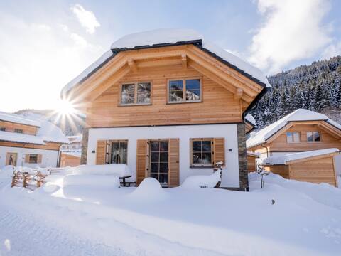 Exclusive lodge with fireplace and wine fridge