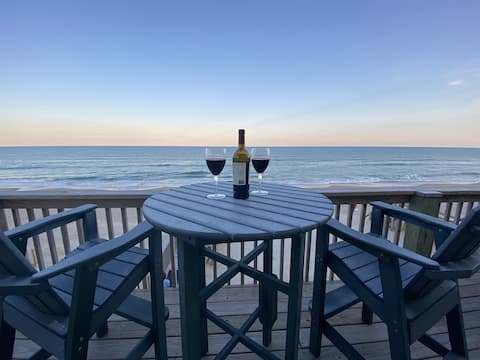 Oceanfront 4BR | Porch Swinging + Dolphin Watching