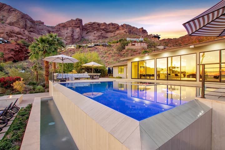 Lux-Mountain Estate - Pickleball, Epic Pool, Spa!