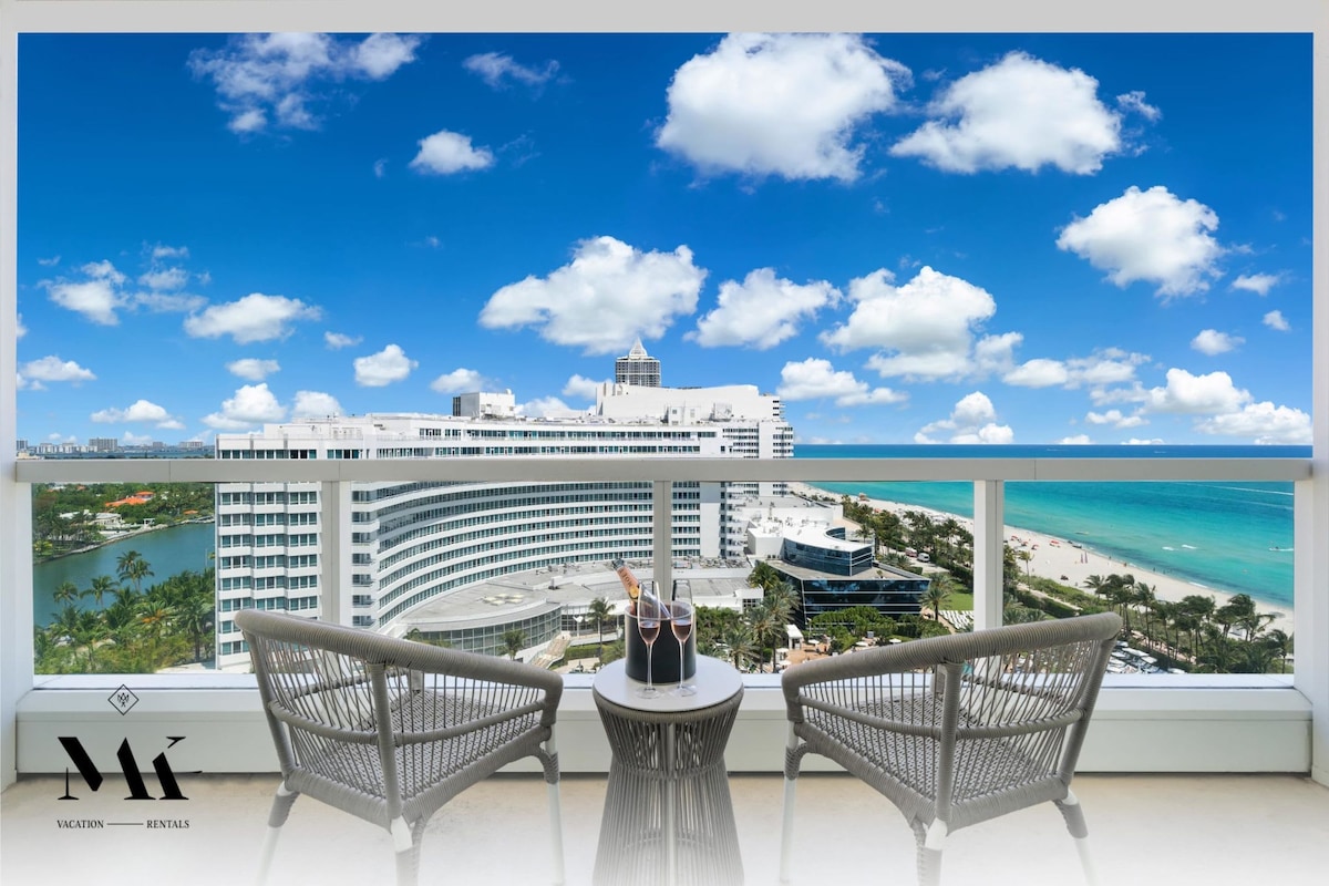 FontaineBleau | High Floor w/ Resort + Ocean Views