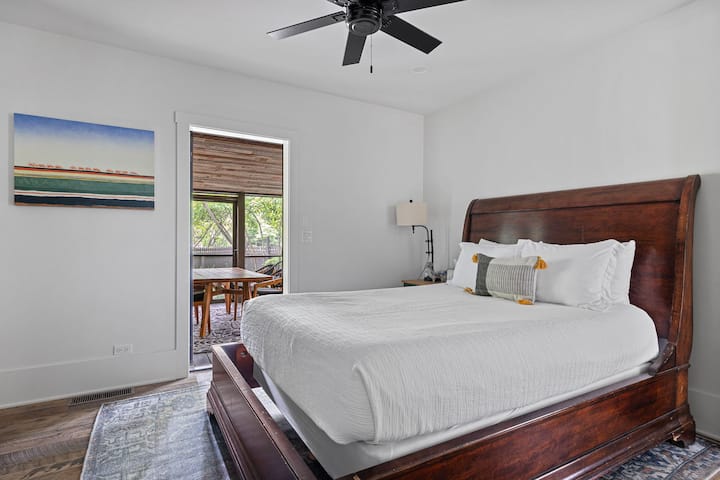 Bedroom 2 is in the main level & has a queen-size bed.